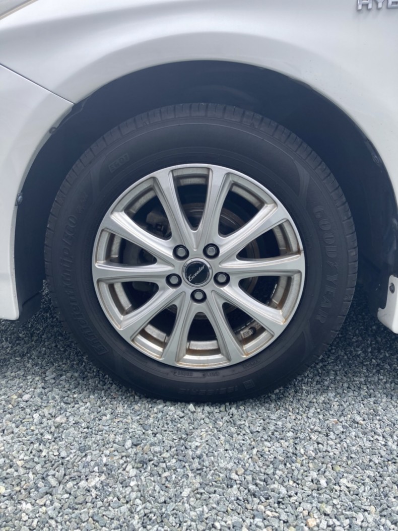 タイヤホイール前