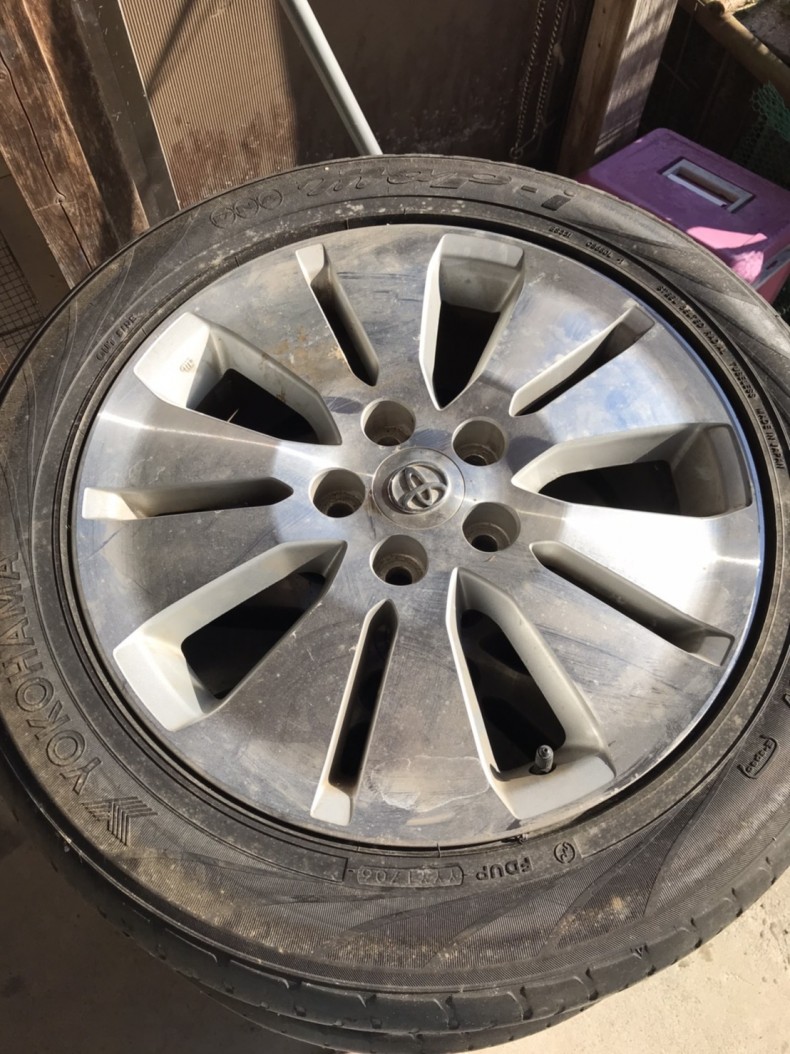 タイヤホイール後