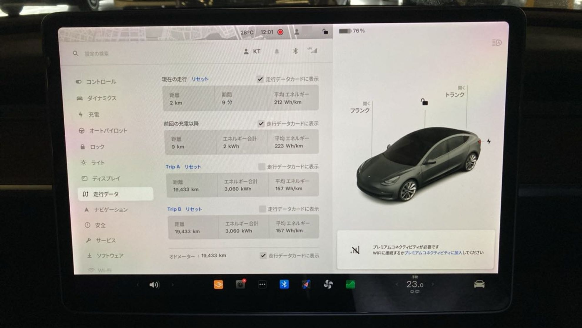 内装メーター