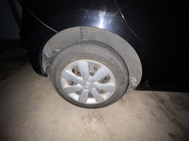 タイヤホイール後