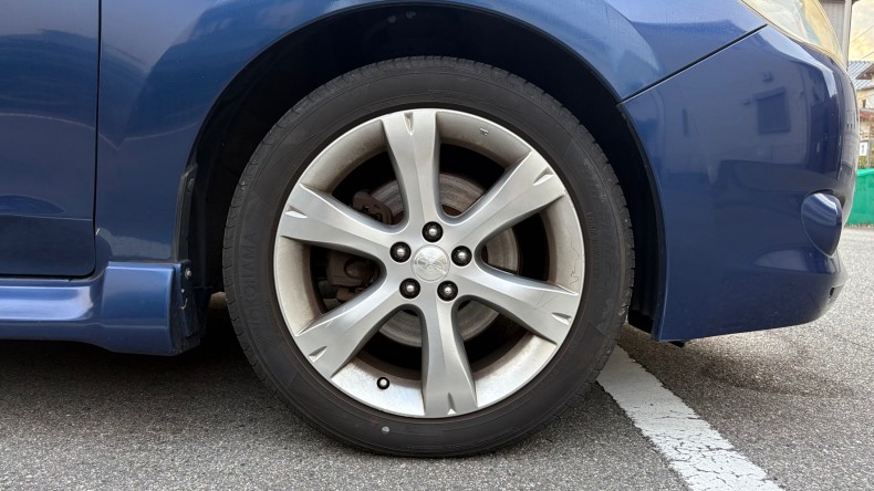 タイヤホイール前