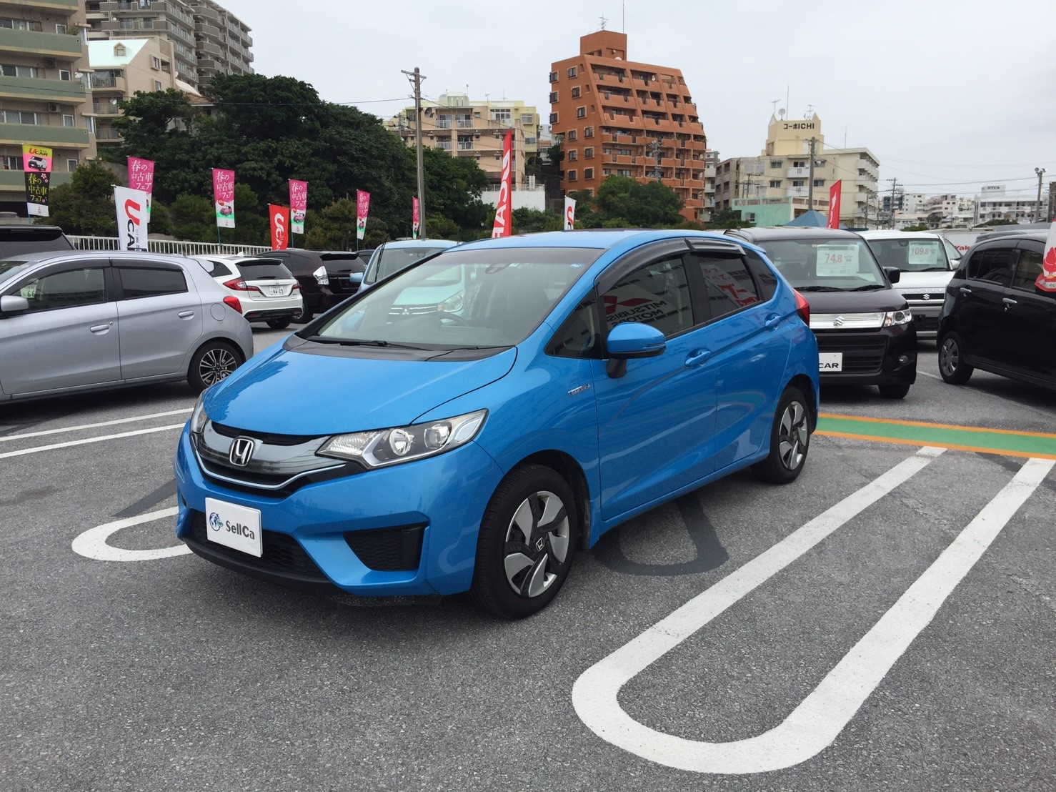 ホンダ フィットハイブリッドの売買実績画像