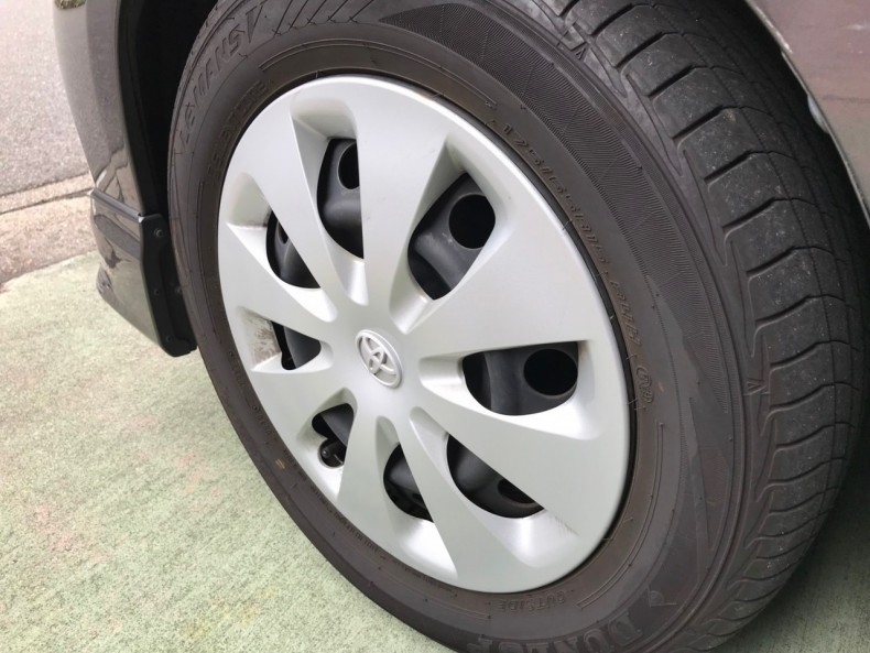 タイヤホイール前