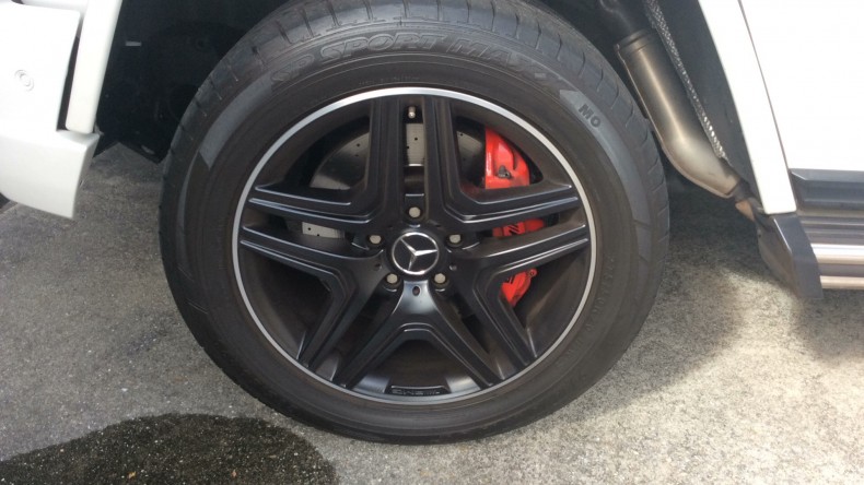 タイヤホイール前