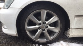 タイヤホイール前