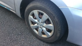 タイヤホイール前