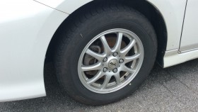 タイヤホイール前