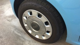 タイヤホイール前