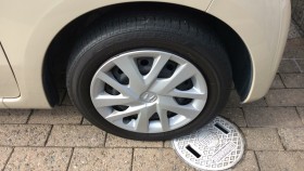 タイヤホイール前