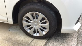 タイヤホイール前