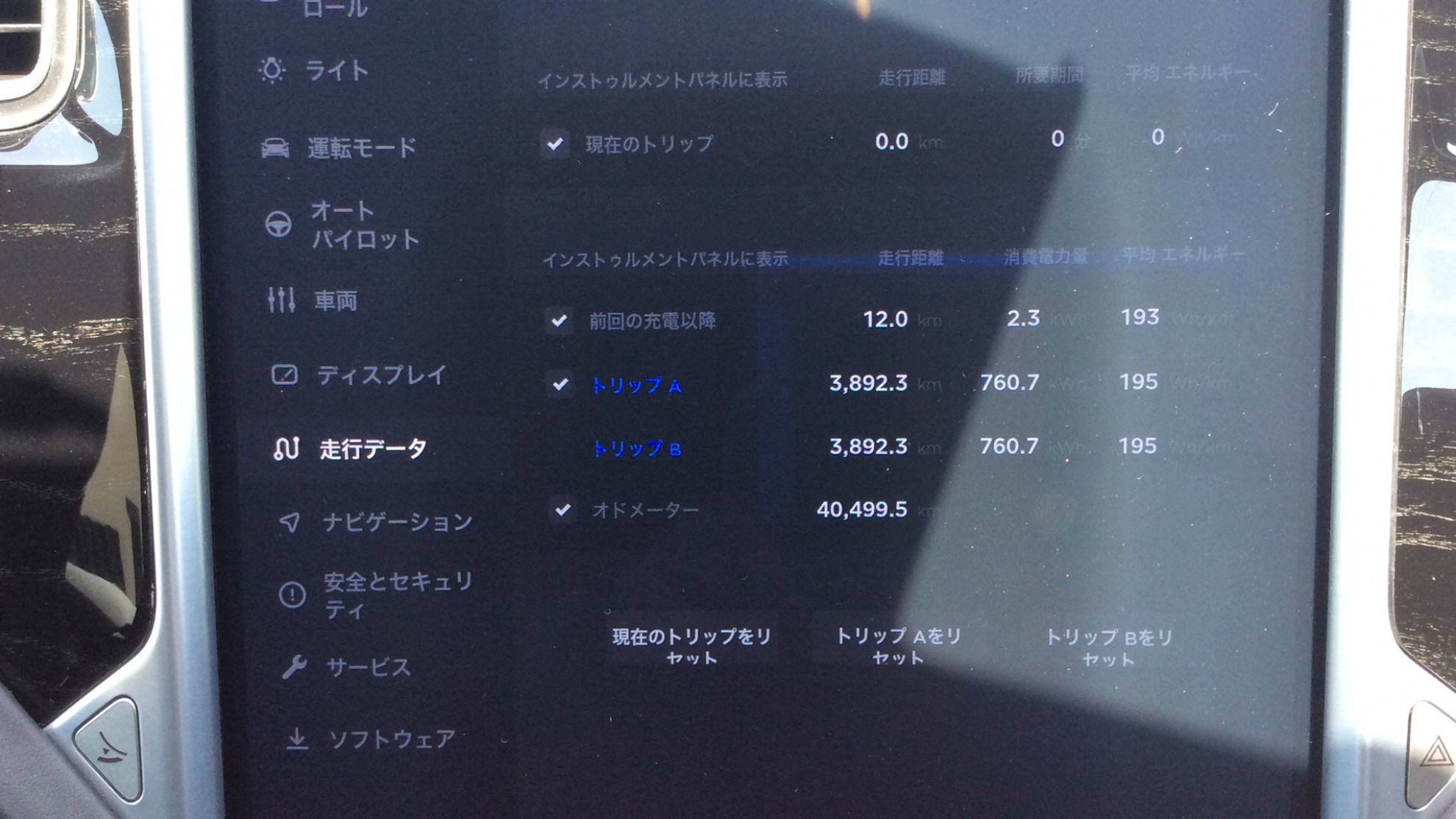 内装メーター
