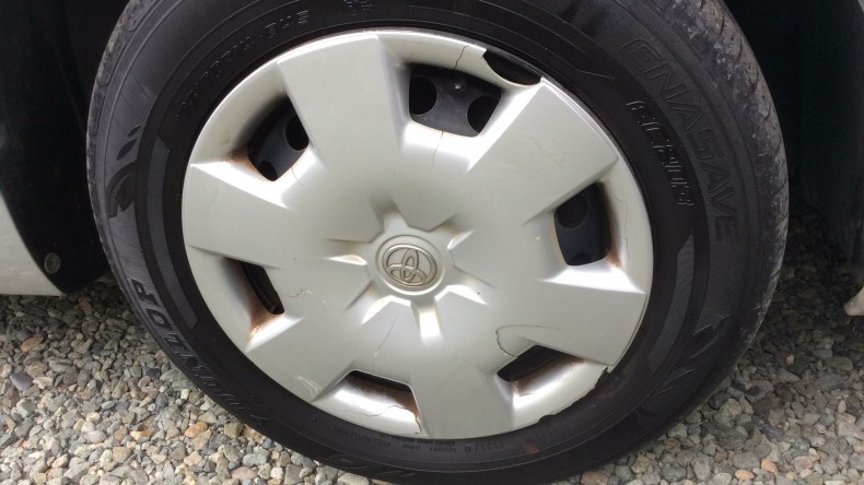 タイヤホイール前