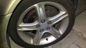 タイヤホイール前