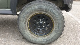 タイヤホイール前