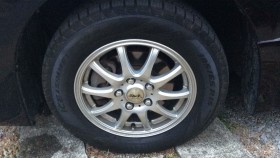 タイヤホイール前