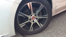 タイヤホイール前