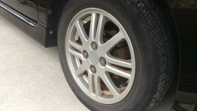 タイヤホイール前