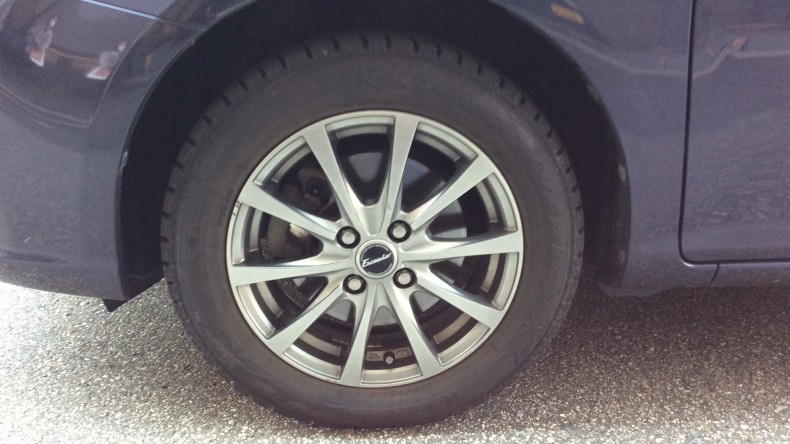 タイヤホイール前