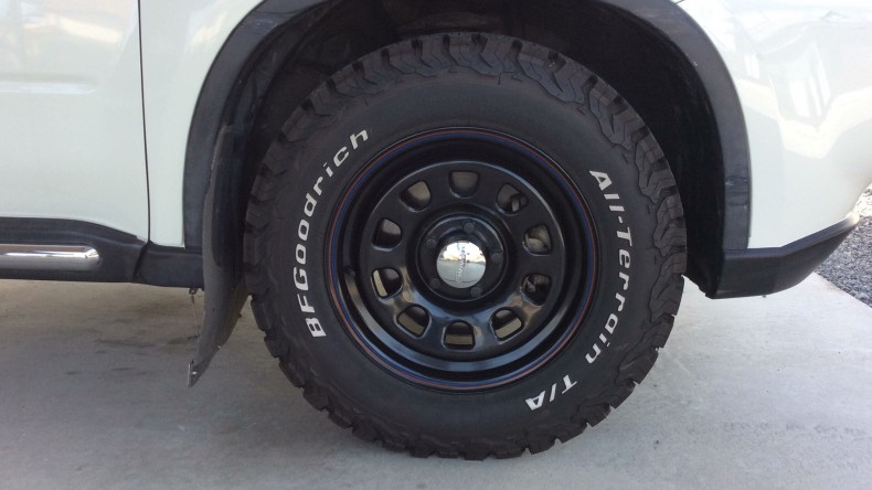 タイヤホイール前