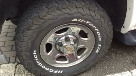 タイヤホイール前