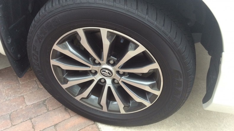 タイヤホイール前