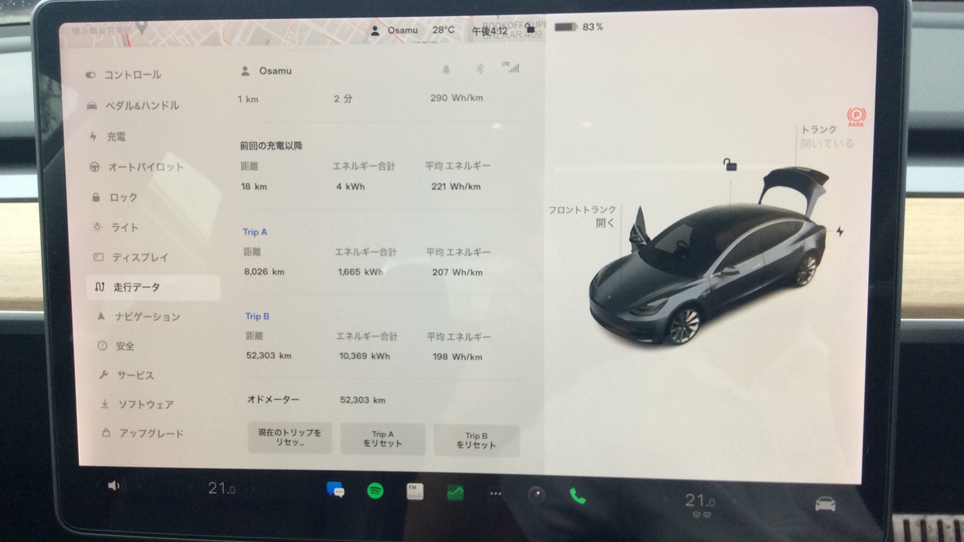 内装メーター